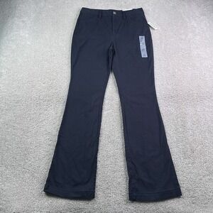 NEW Old Navy Pants Womens Size 2 Navy Blue High Rise Boot Cut Stretch Chino Work